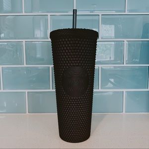 Starbucks Venti Matte Black Studded Cup